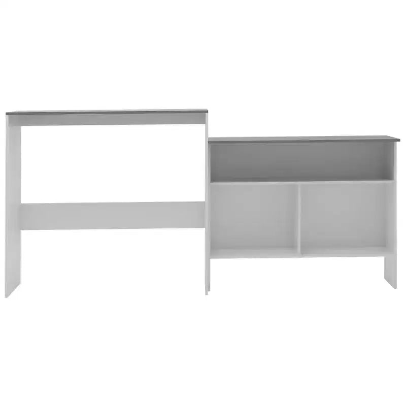 Table de bar Table de pub pour cuisine Table de bistrot avec 2 plateaux