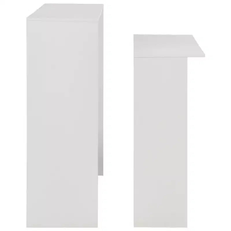 Table de bar Table de pub pour cuisine Table de bistrot avec 2 plateaux