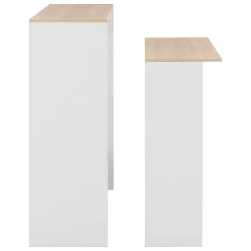 Table de bar Table de pub pour cuisine Table de bistrot avec 2 plateaux