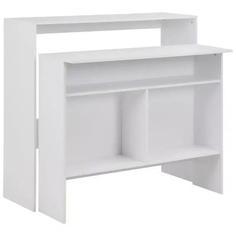 Table de bar Table de pub pour cuisine Table de bistrot avec 2 plateaux
