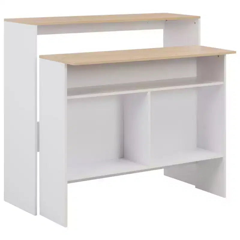 Table de bar Table de pub pour cuisine Table de bistrot avec 2 plateaux
