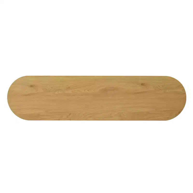 Console d'entrée ovale moderne de 60 pouces, table de canapé effet bois avec pieds en C, table de couloir pour salon, hall d'entrée ou derrière le canapé