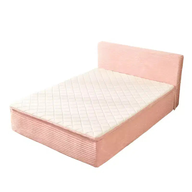 Lit Queen size avec tête de lit – Déballez et dépliez, prêt en 72h, isolation des mouvements, soutien ferme moyen