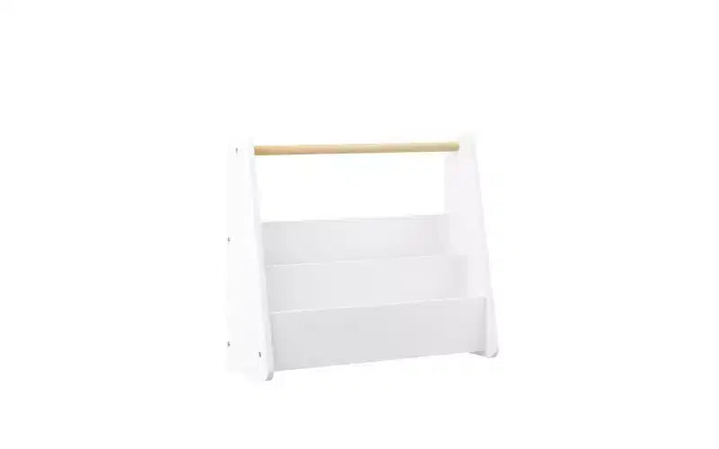 Étagère à livres pour enfants avec poignée en bois, bibliothèque à 2 niveaux pour chambre à coucher ou salle de jeux