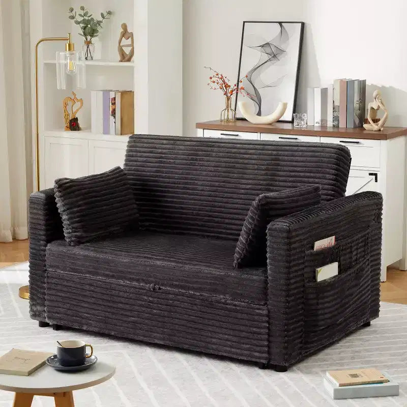 Canapé-lit convertible causeuse avec dossier réglable, fauteuil inclinable gigogne peu encombrant pour petits appartements