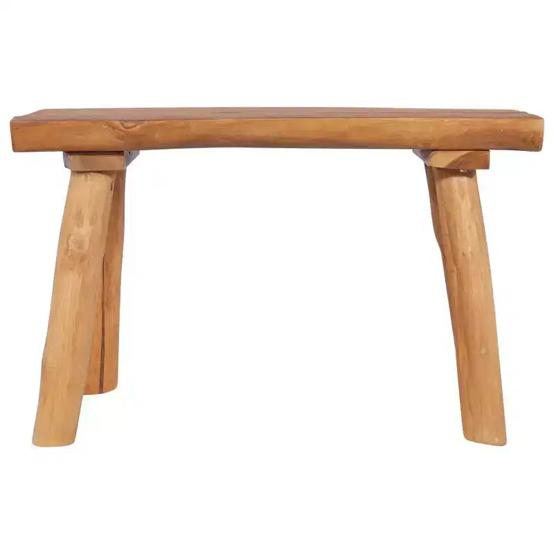 Banc de jardin en teck massif naturel 80 cm