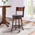Tabouret de bar pivotant en bois massif hauteur comptoir