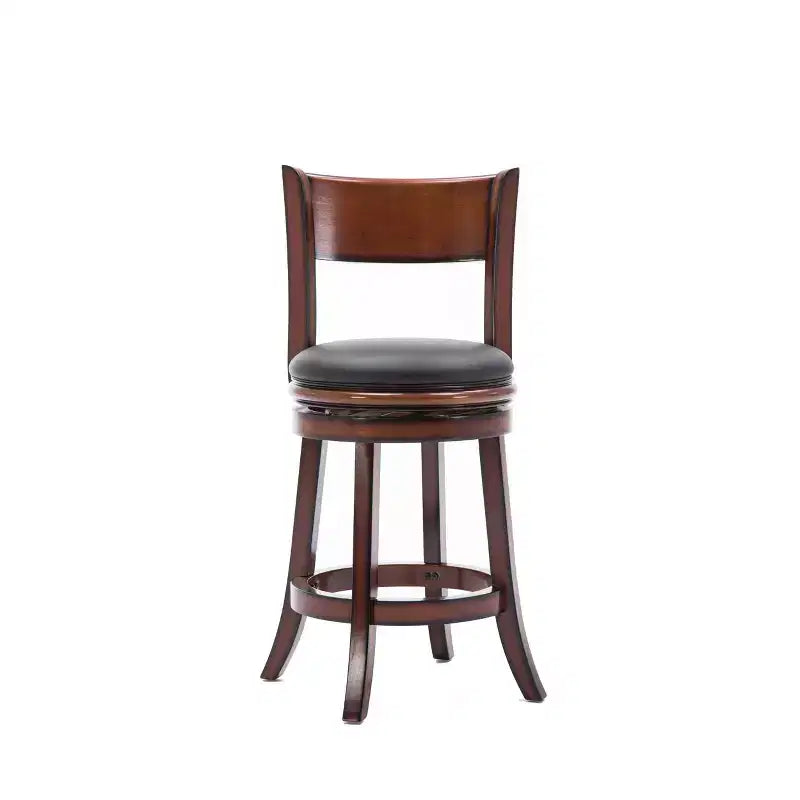 Tabouret de bar pivotant en bois massif hauteur comptoir