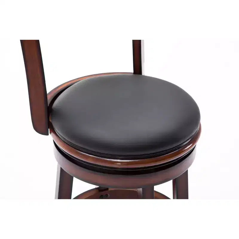 Tabouret de bar pivotant en bois massif hauteur comptoir