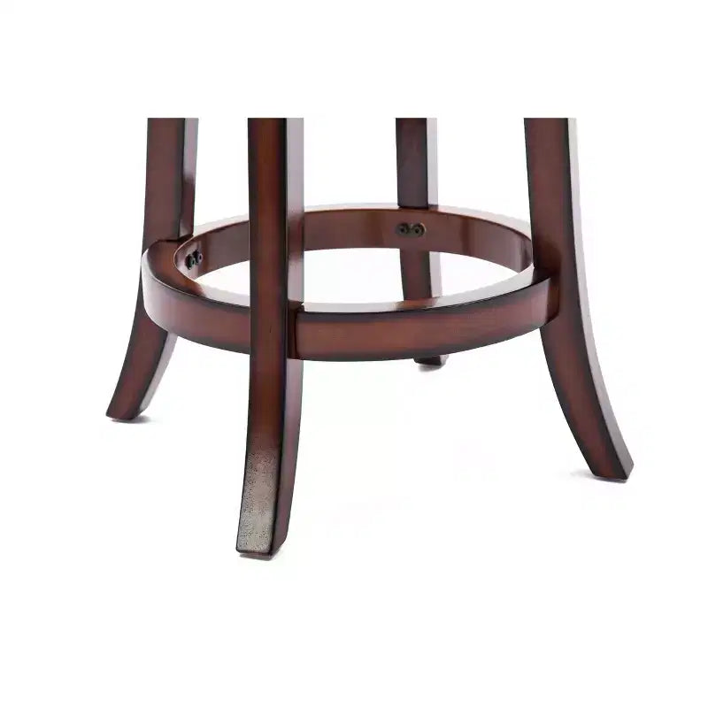 Tabouret de bar pivotant en bois massif hauteur comptoir