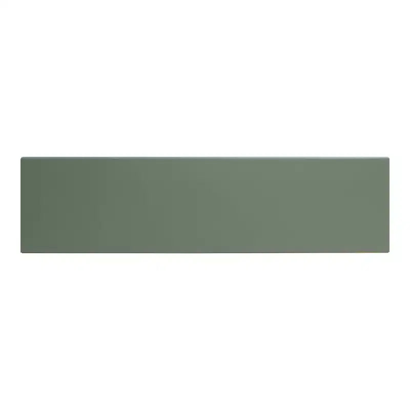 Buffet moderne 60 po avec armoire à vin vert sauge : rangement autoportant, 4 étagères, 3 tiroirs