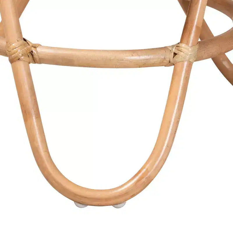 Table d'appoint en rotin, marron naturel