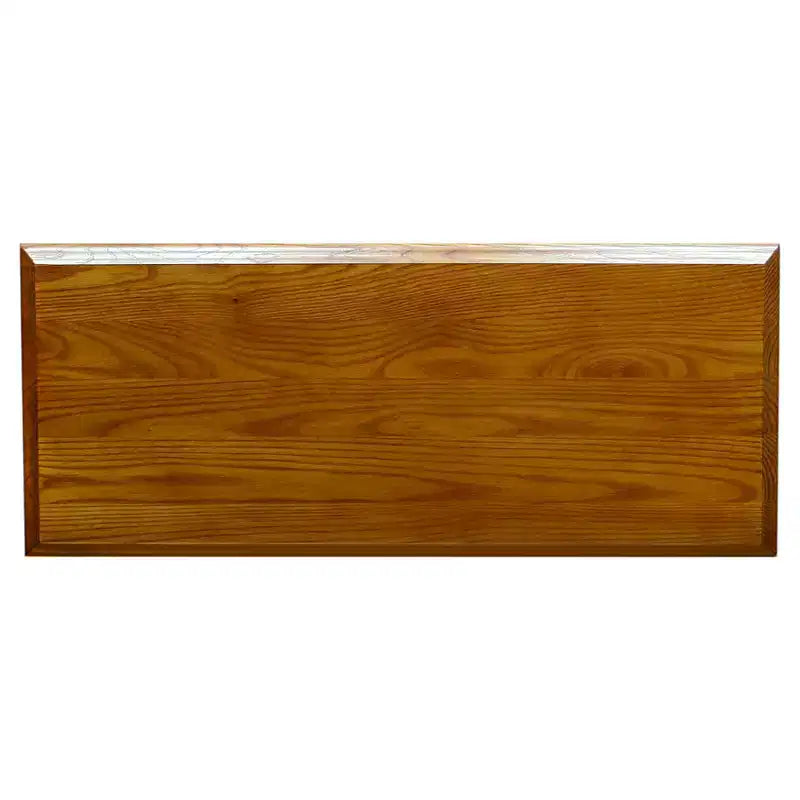 Table d'appoint étroite en bois massif avec tiroir et étagère | Plateau en chêne, piètement noir