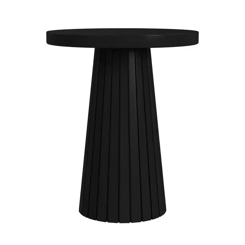 Table d'appoint en manguier teinté noir