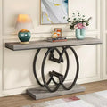 Console d'entrée 55 pouces avec base métallique géométrique