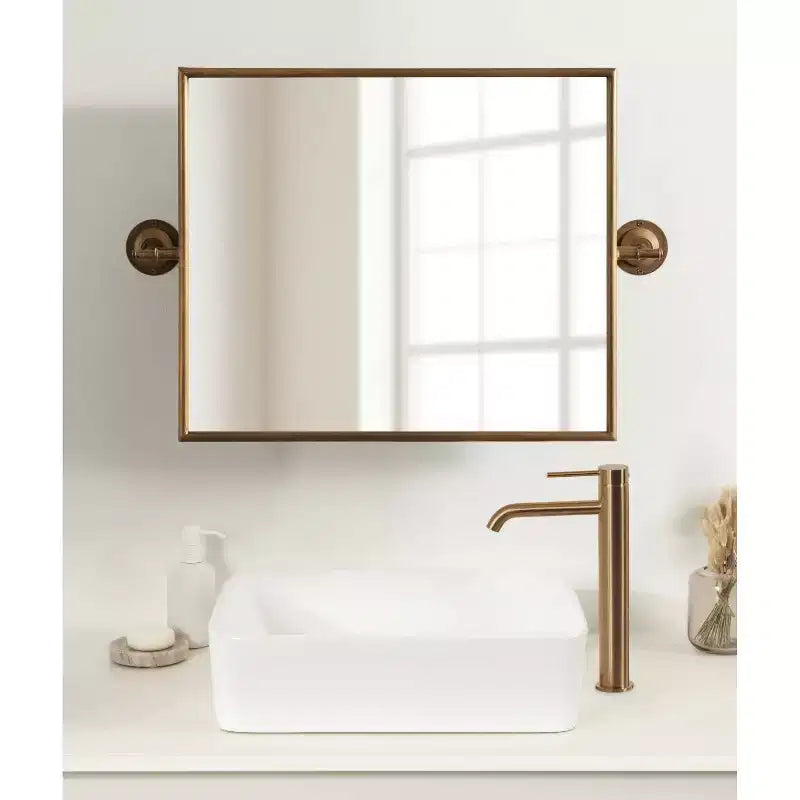 Miroir mural pivotant rectangulaire 20x31
