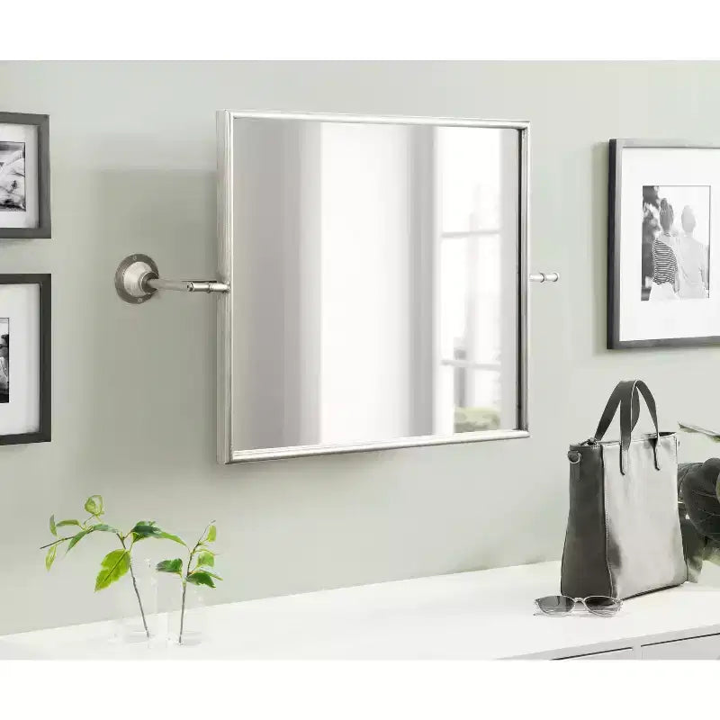 Miroir mural pivotant rectangulaire 20x31