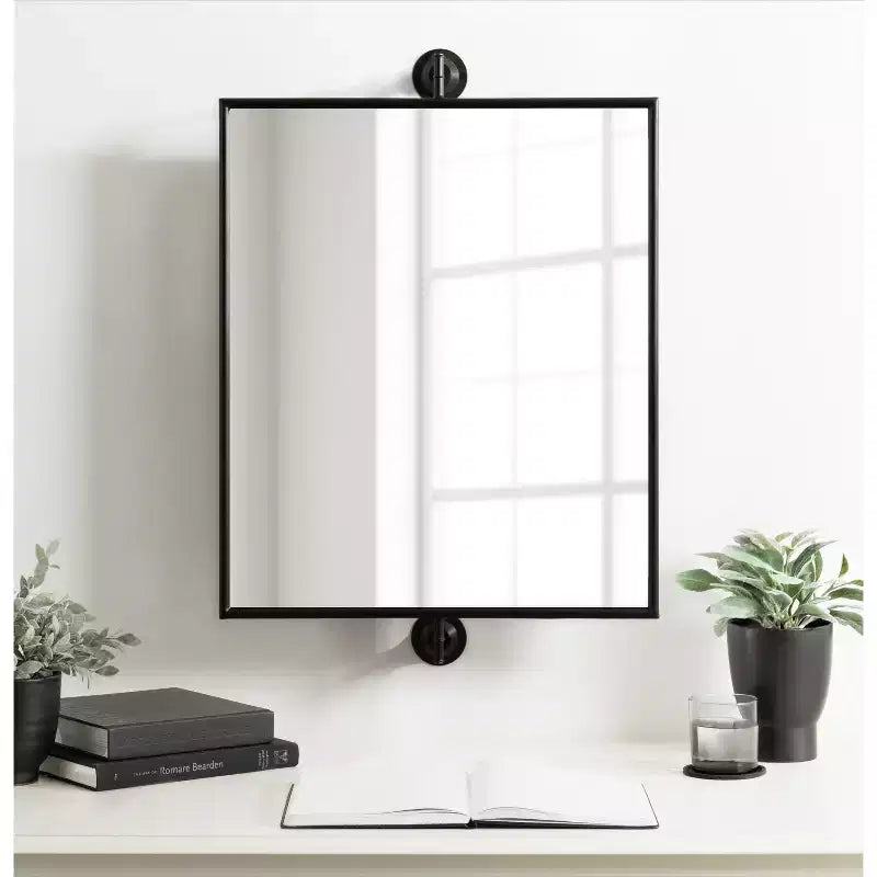 Miroir mural pivotant rectangulaire 20x31