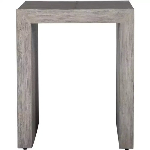 Uttermost Aerina 20 Wide Light Gray Faux Shagreen End Table