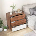 Commode 3 tiroirs en bois style rustique