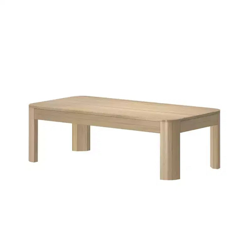 Table basse rectangulaire moderne en bois massif 48 po pour salon