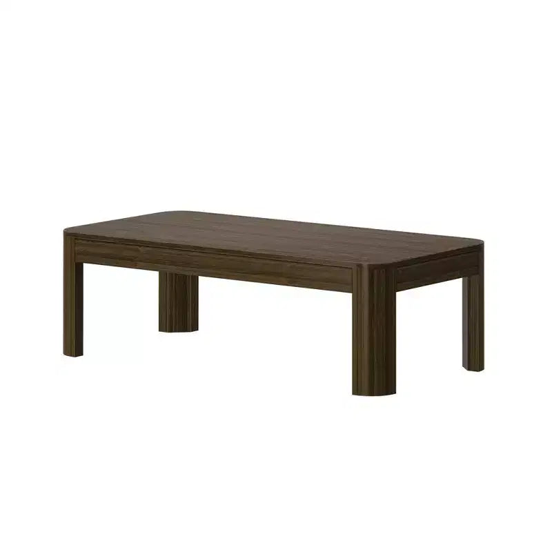 Table basse rectangulaire moderne en bois massif 48 po pour salon