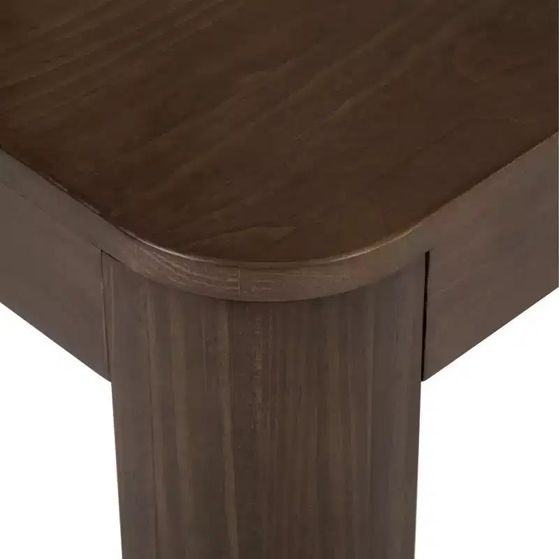 Table basse rectangulaire moderne en bois massif 48 po pour salon
