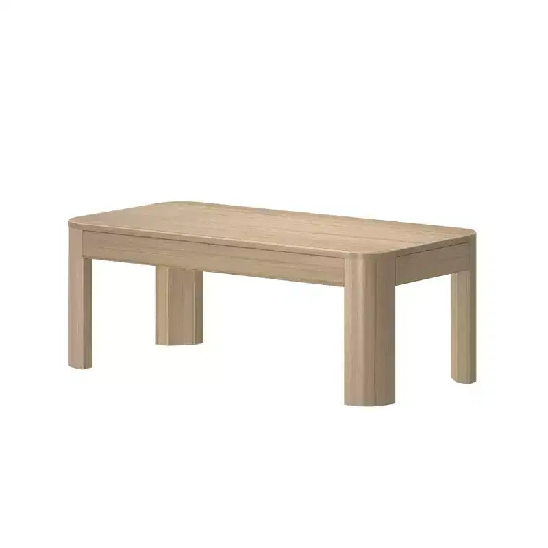 Table basse rectangulaire moderne en bois massif 100 cm pour salon