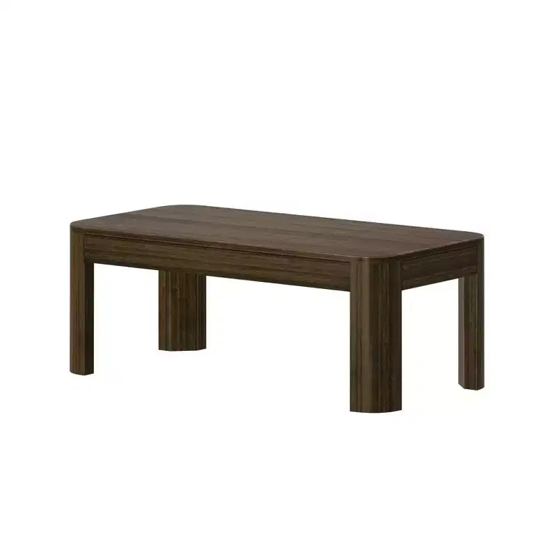 Table basse rectangulaire moderne en bois massif 100 cm pour salon