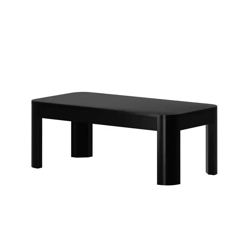 Table basse rectangulaire moderne en bois massif 100 cm pour salon