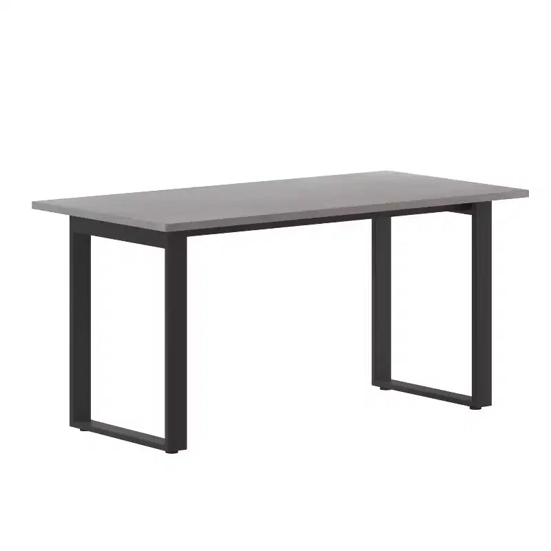 Table de salle à manger ou de jeu 60x30 avec plateau laminé double face et piètement en acier profilé en U ultra-robuste