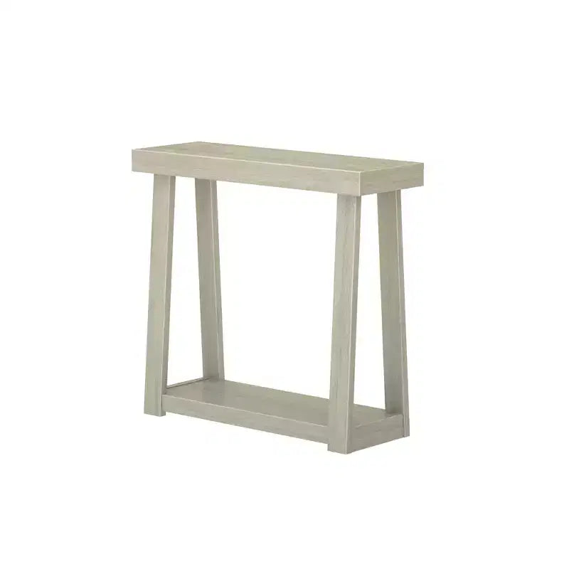 Console en bois massif de 36 po avec étagère de rangement, table de canapé de style rustique, table d'entrée étroite pour couloir