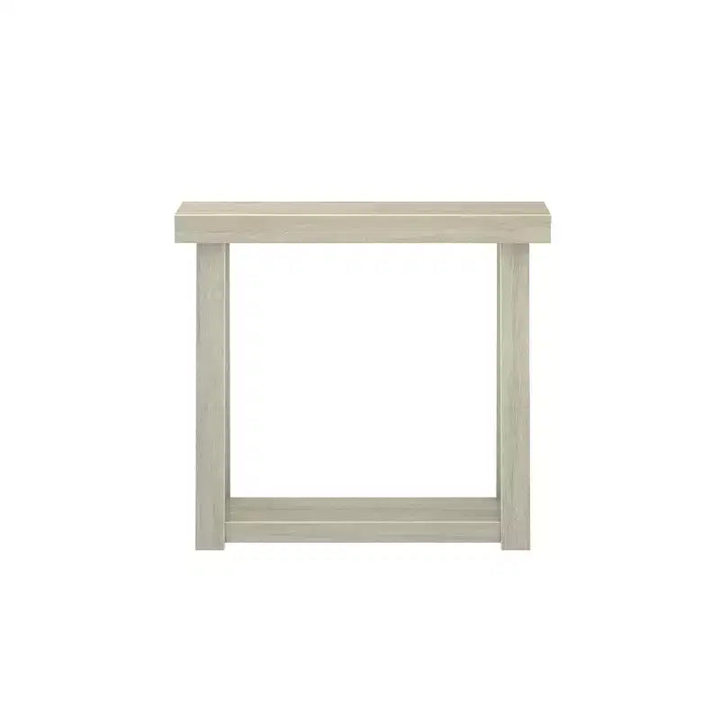 Console en bois massif de 36 po avec étagère de rangement, table de canapé de style rustique, table d'entrée étroite pour couloir