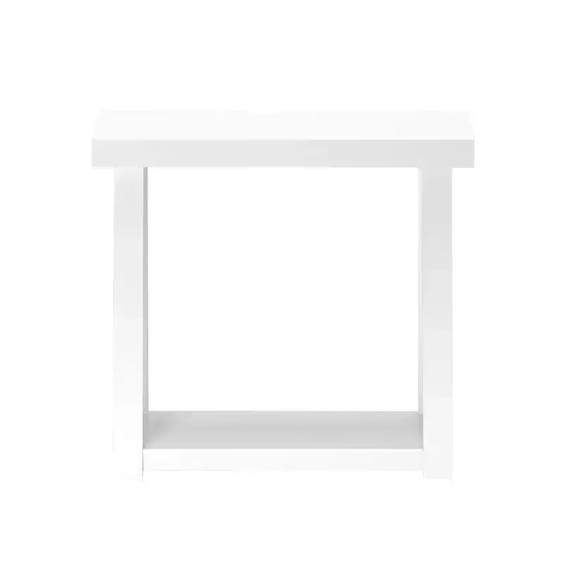 Console en bois massif de 36 po avec étagère de rangement, table de canapé de style rustique, table d'entrée étroite pour couloir