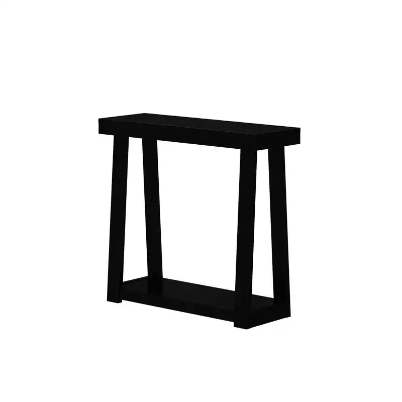 Console en bois massif de 36 po avec étagère de rangement, table de canapé de style rustique, table d'entrée étroite pour couloir