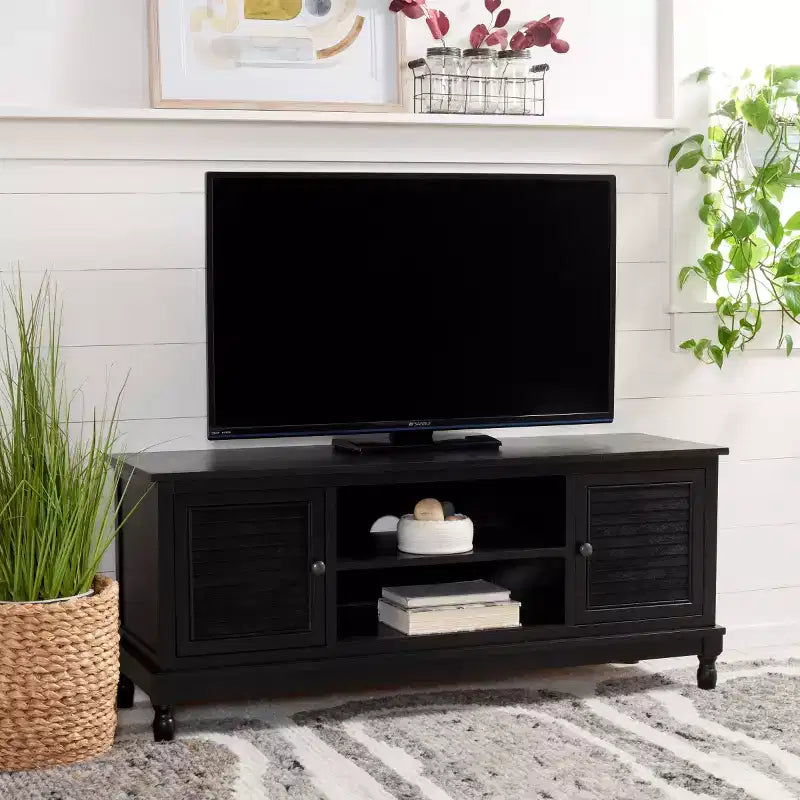 Meuble TV 2 portes 1 étagère