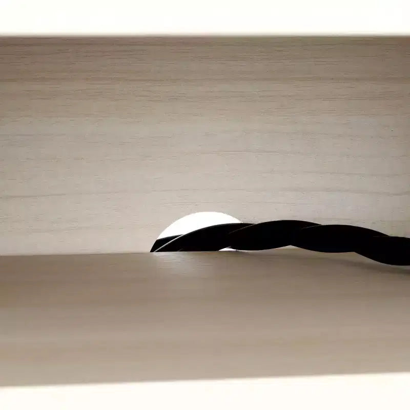 Meuble TV à 2 tambours et 1 porte vitrée