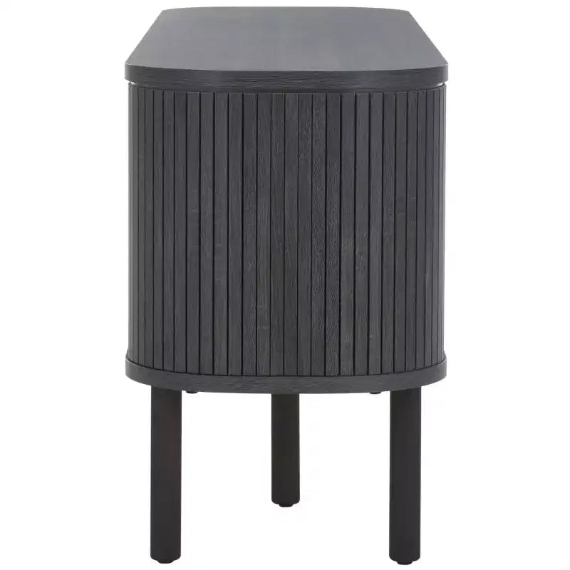 Meuble TV à 2 tambours et 1 porte vitrée