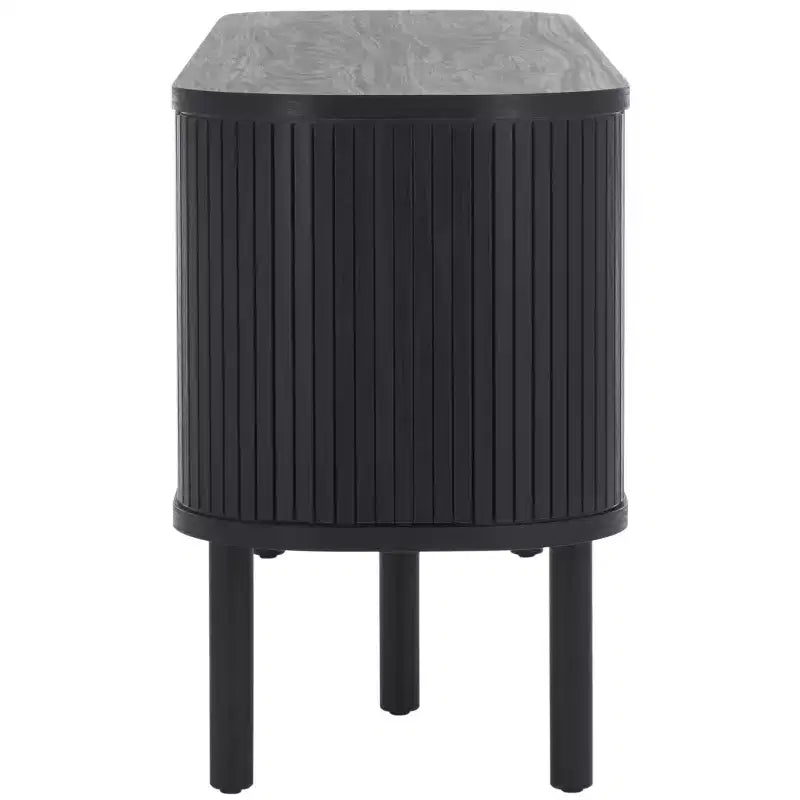 Meuble TV à 2 tambours et 1 porte vitrée