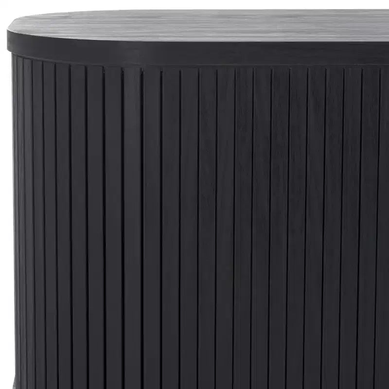 Meuble TV à 2 tambours et 1 porte vitrée