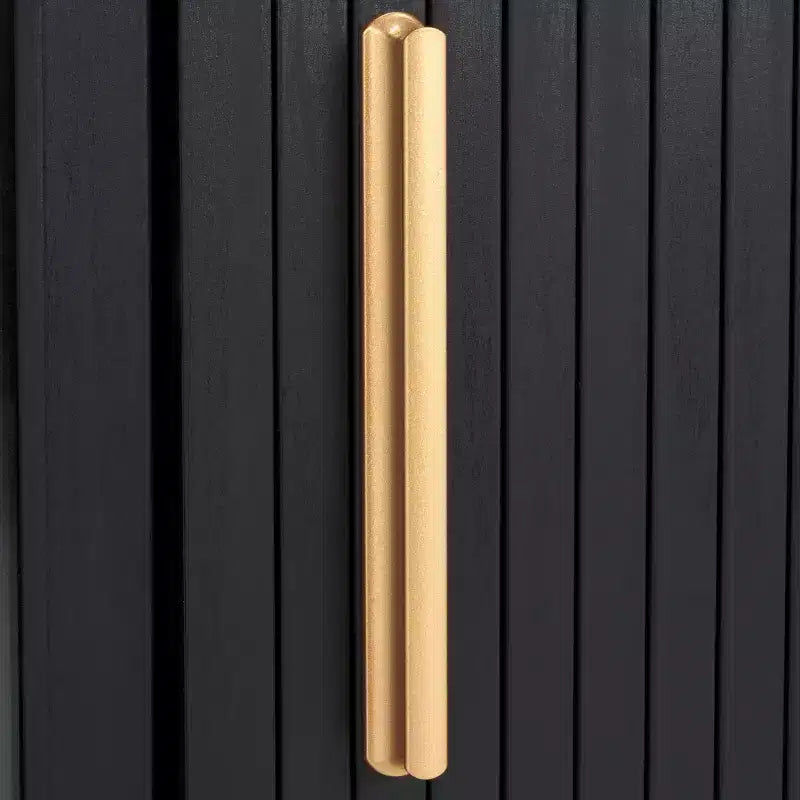 Meuble TV à 2 tambours et 1 porte vitrée