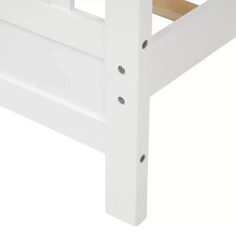 Cadre de lit plateforme en bois avec tête de lit – Lit double