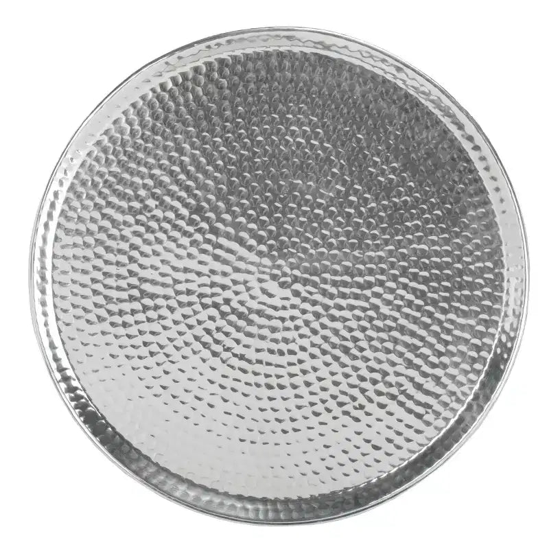 Table d'appoint en aluminium martelé