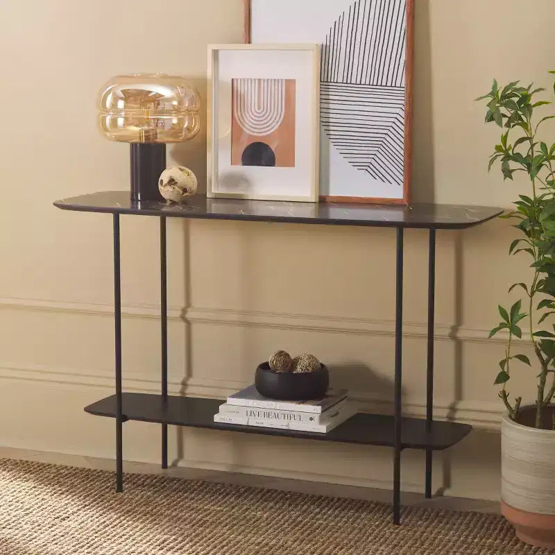 Console avec étagère ouverte