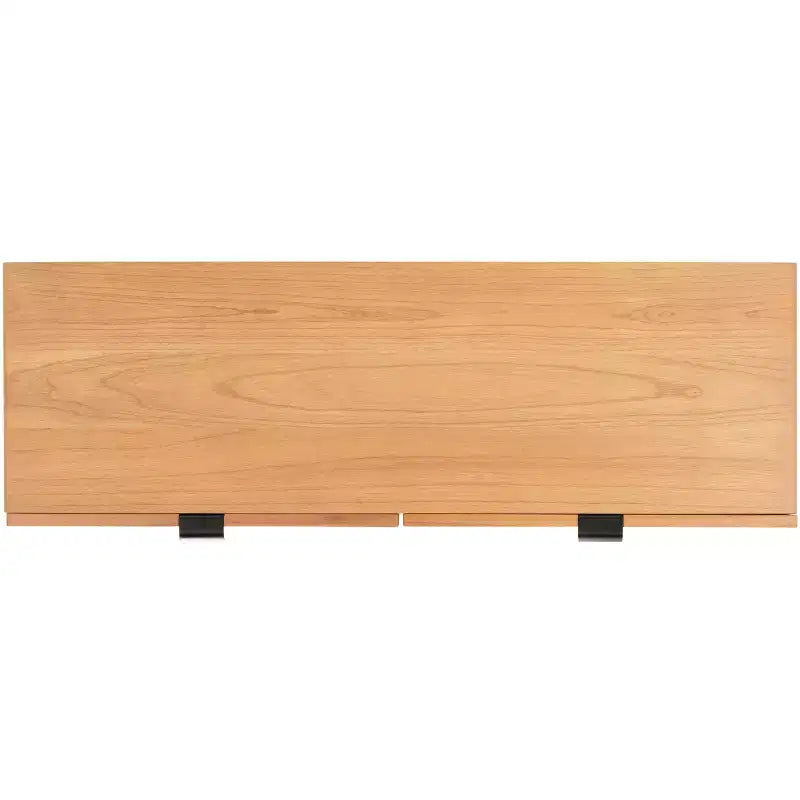 Console en rotin à 2 tiroirs
