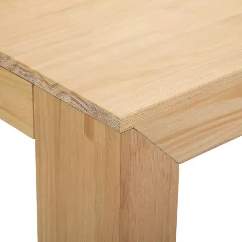 Table à manger rectangulaire moderne en bois massif 60" pour 4 à 6 personnes