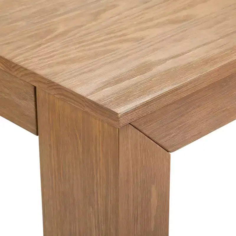 Table à manger rectangulaire moderne en bois massif 60" pour 4 à 6 personnes