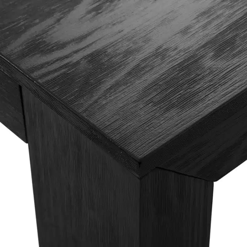 Table à manger rectangulaire moderne en bois massif 60" pour 4 à 6 personnes
