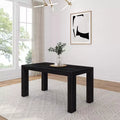 Table à manger rectangulaire moderne en bois massif 60" pour 4 à 6 personnes