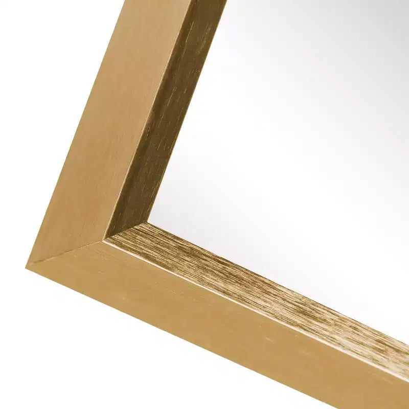 Miroir mural arche pour salle de bain et coiffeuse, 60x90 cm, suspension verticale ou horizontale